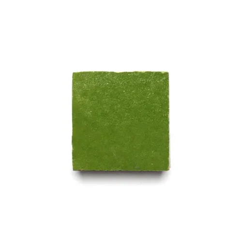 Prairie Green handmade Moroccan zellige tile – 2x2 square