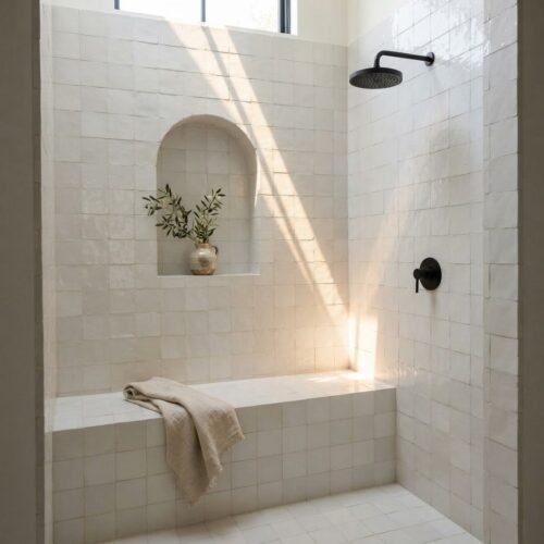 pure-white-2x2-square-zellige-tile-project-1 Pure White 2x2 square zellige tile installation