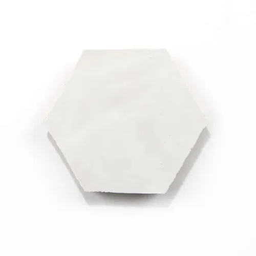 Pure White 3.5 inch hexagon zellige tile Pure White handmade Moroccan zellige tile – 3.5 inch hexagon
