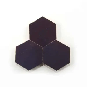 Purple Iris 3.5 inch hexagon zellige tile Purple Iris handmade Moroccan zellige tile – 3.5 inch hexagon