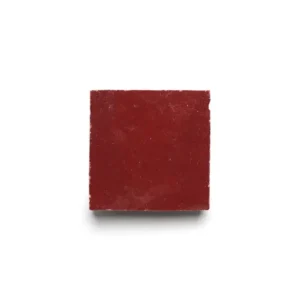 Rouge handmade Moroccan zellige tile – 2x2 square