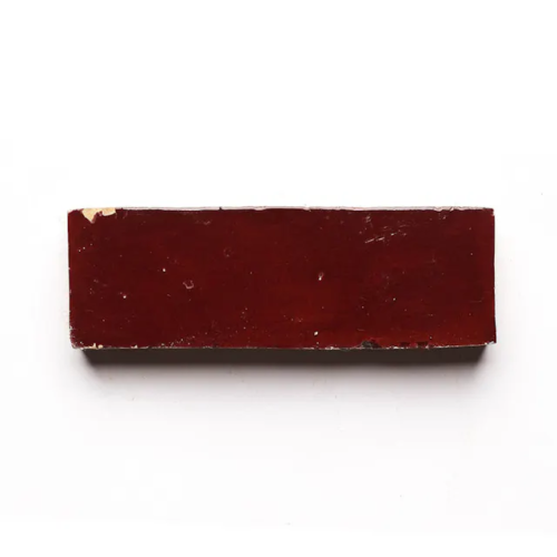 Rouge 2x6 bejmat zellige tile Rouge handmade Moroccan zellige tile – 2x6 bejmat