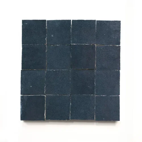 Slate Grey 2x2 square zellige tile Slate Grey handmade Moroccan zellige tile – 2x2 square