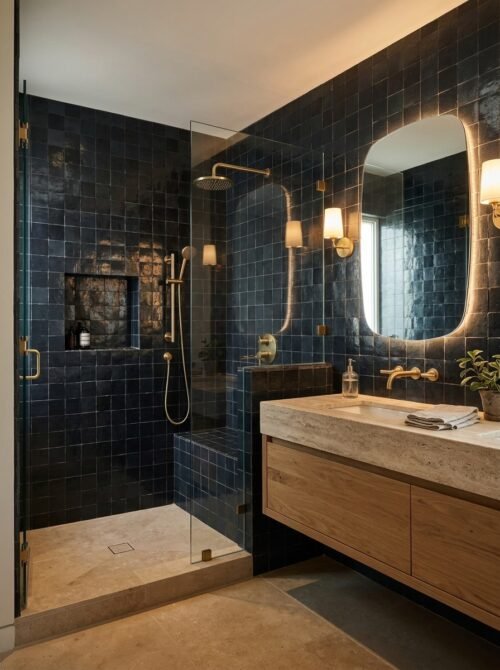 Slate Grey handmade Moroccan zellige tile – 4x4 square