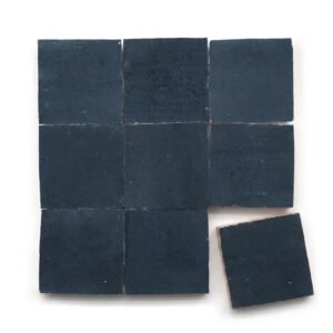 Slate Grey handmade Moroccan zellige tile – 4x4 square