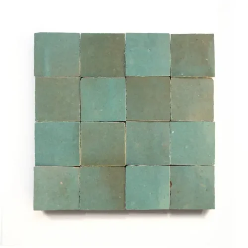 Tidepool 2x2 square zellige tile Tidepool handmade Moroccan zellige tile – 2x2 square