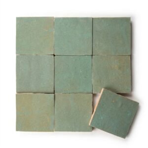 Tidepool handmade Moroccan zellige tile – 4x4 square