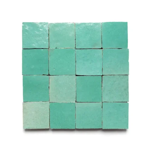Tulum 2x2 square zellige tile Tulum handmade Moroccan zellige tile – 2x2 square