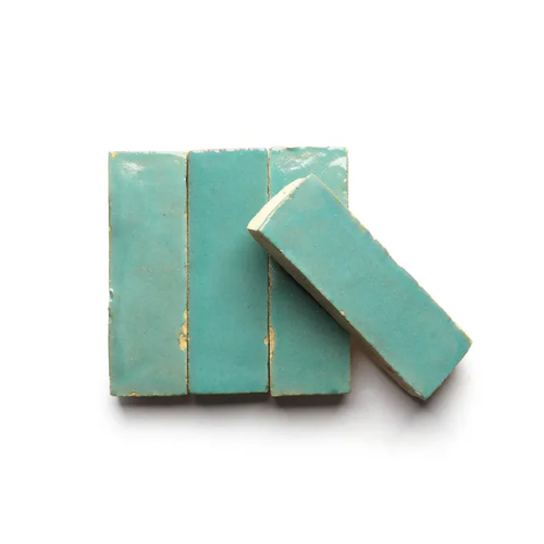 Tulum 2x6 bejmat zellige tile Tulum handmade Moroccan zellige tile – 2x6 bejmat