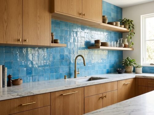 Turquoise 4x4 square zellige tile Turquoise handmade Moroccan zellige tile – 4x4 square