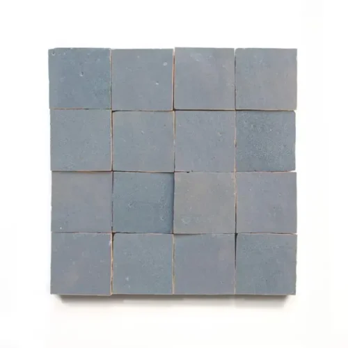 Zinc handmade Moroccan zellige tile – 2x2 square